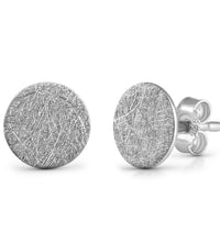 Ohrstecker 925 Silber rhodiniert eismatt - Avrum