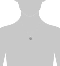 Anhänger mit Kette 925 Silber rhodiniert 10mm - Avrum