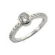 Ring Silber 925 rhodiniert 17x Zirkonia