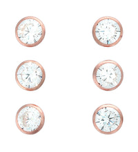 Ohrstecker 925 Silber Set 3 Paar 4mm - Avrum