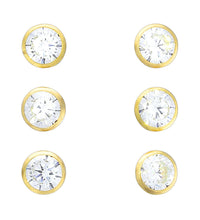 Ohrstecker 925 Silber Set 3 Paar 4mm - Avrum