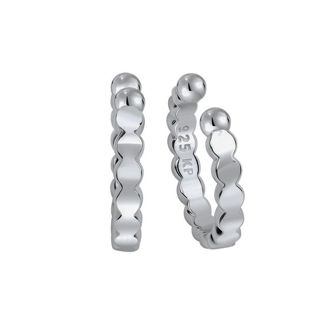 Ohrklemme Silber 925 rhodiniert 12mm Durchmesser - Avrum