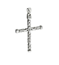 Anhänger Silber 925 Kreuz - Motiv Königskette poliert 62mm - Avrum