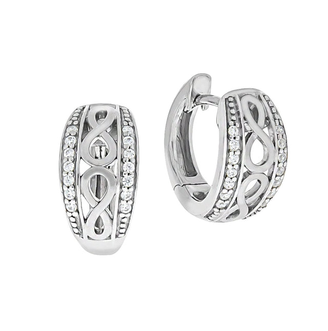 Ohrringe Silber 925 Zirkonia weiß - Avrum