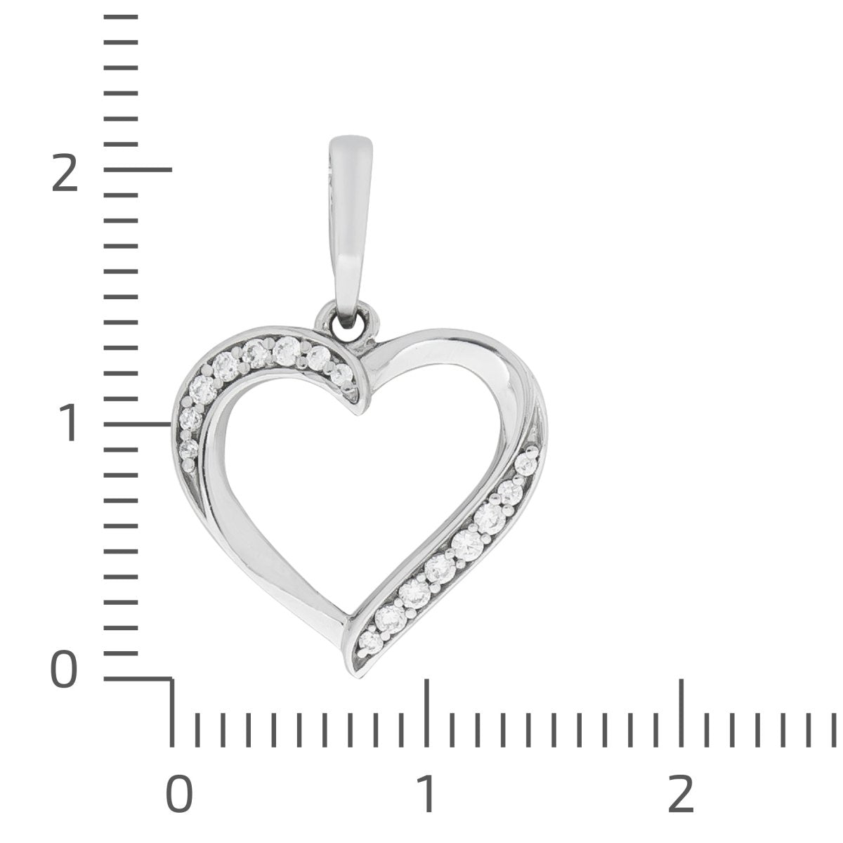 Anhänger 925 Silber rhodiniert mit Zirkonia - Avrum