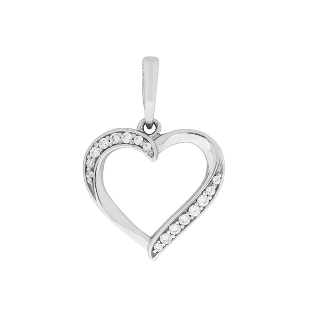 Anhänger 925 Silber rhodiniert mit Zirkonia - Avrum