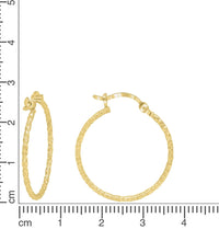 Creolen 925 Silber rhodiniert und diamantiert - Avrum