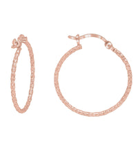 Creolen 925 Silber rhodiniert und diamantiert - Avrum