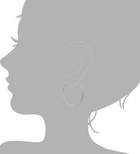 Creolen 925 Silber rhodiniert 4,0cm - AvrumOhrringe