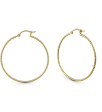 Creolen 925 Silber rhodiniert 4,0cm - AvrumOhrringe