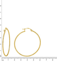 Creolen 925 Silber rhodiniert 4,0cm - AvrumOhrringe