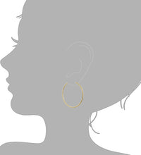 Creolen 925 Silber rhodiniert 4,0cm - AvrumOhrringe