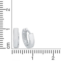 Creolen 925 Silber rhodiniert - Avrum