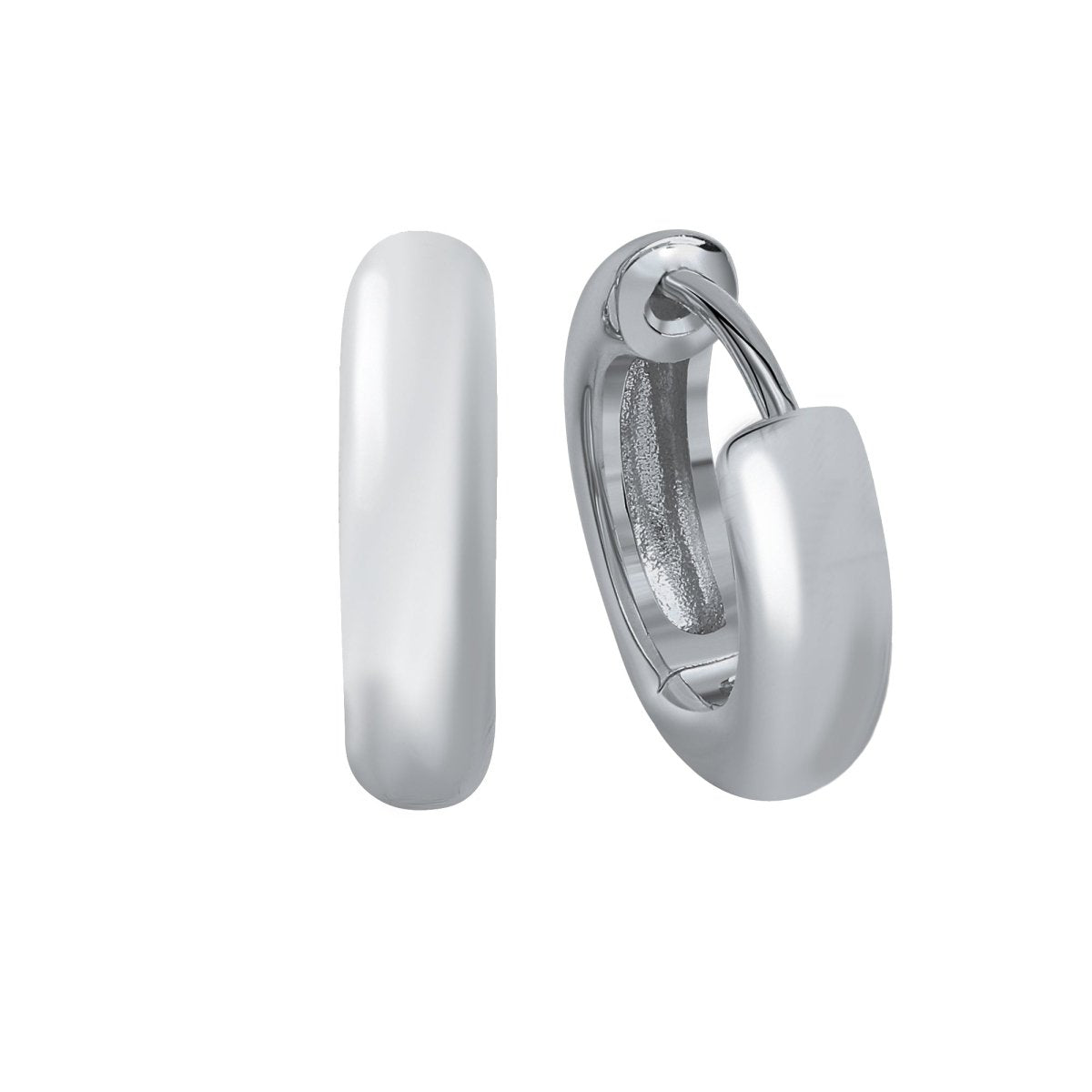 Creolen 925 Silber rhodiniet - Avrum