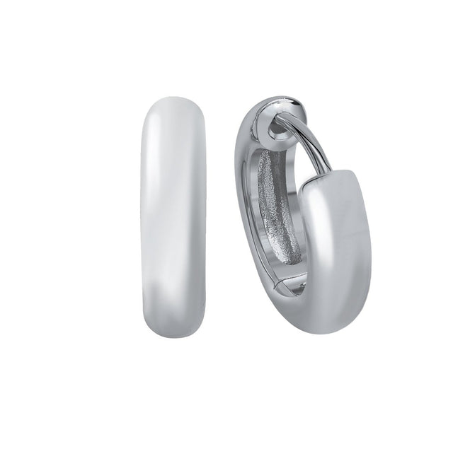 Creolen 925 Silber rhodiniet - Avrum