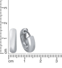 Creolen 925 Silber rhodiniet - Avrum