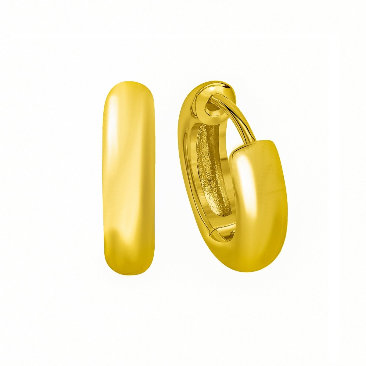 Creolen 925 Silber rhodiniet - Avrum