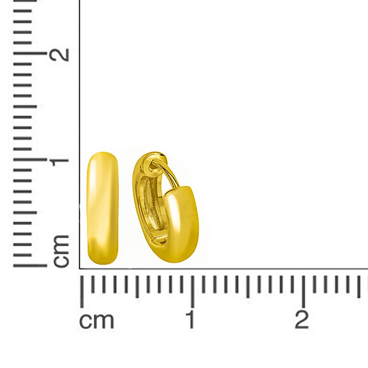Creolen 925 Silber rhodiniet - Avrum