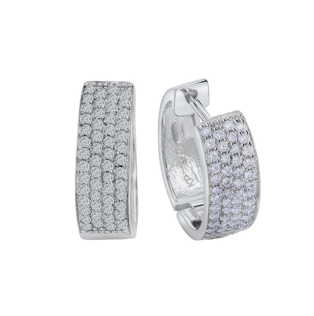 Creolen 925 Silber rhodiniert - Avrum