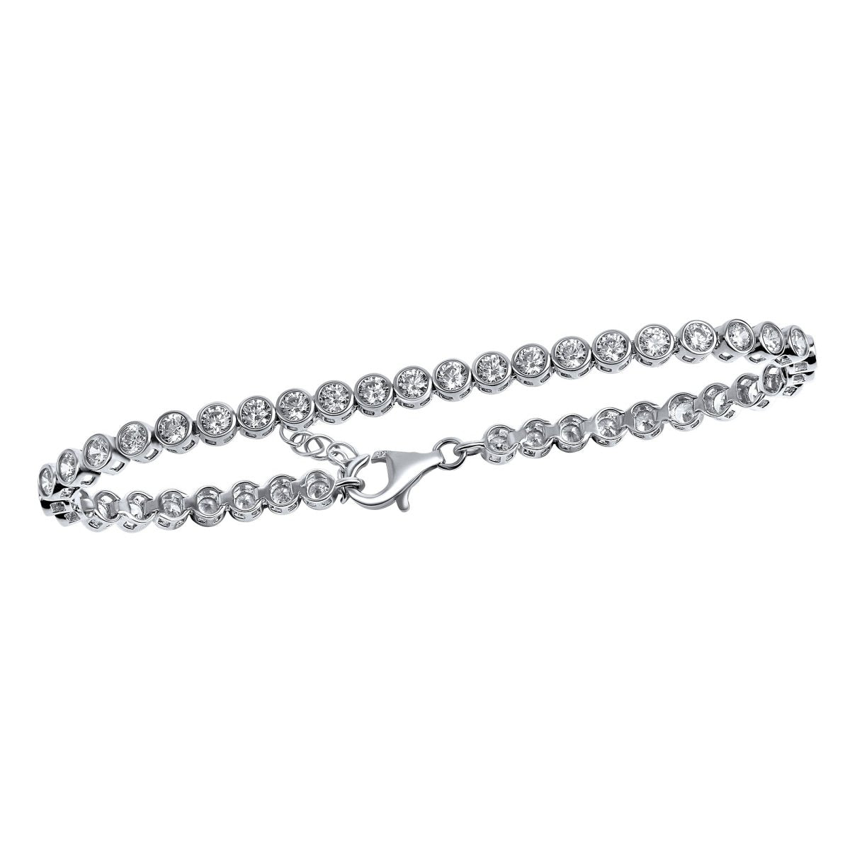 Armband 925 Silber rhodiniert mit Zirkonia - Avrum