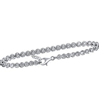 Armband 925 Silber rhodiniert mit Zirkonia - Avrum