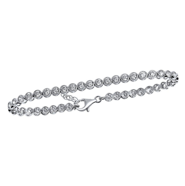 Armband 925 Silber rhodiniert mit Zirkonia - Avrum