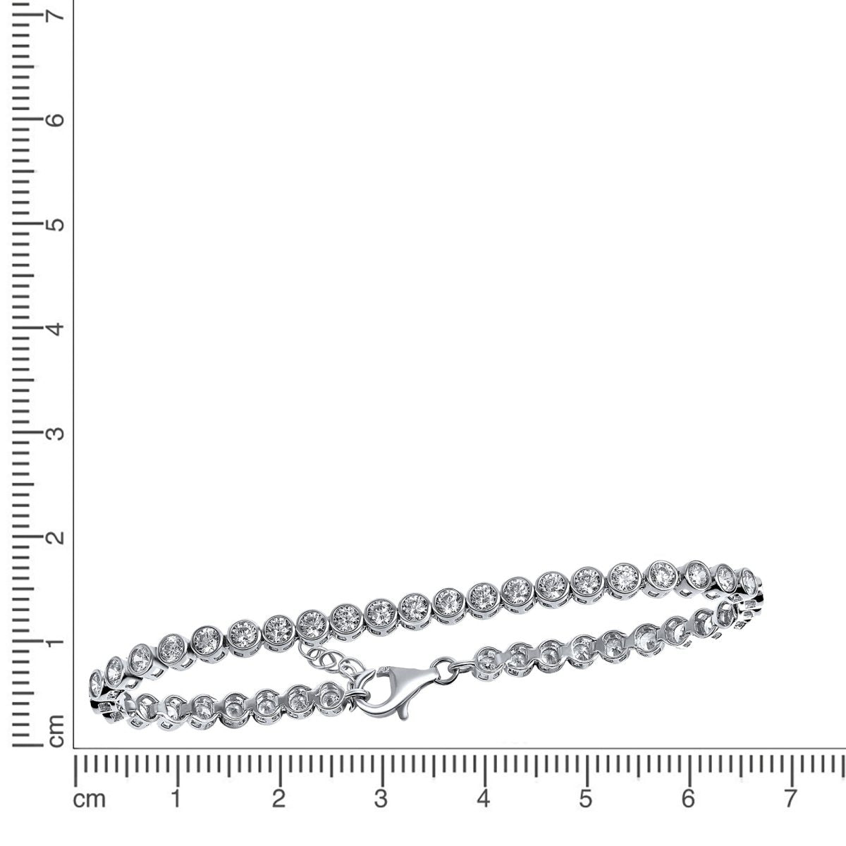 Armband 925 Silber rhodiniert mit Zirkonia - Avrum