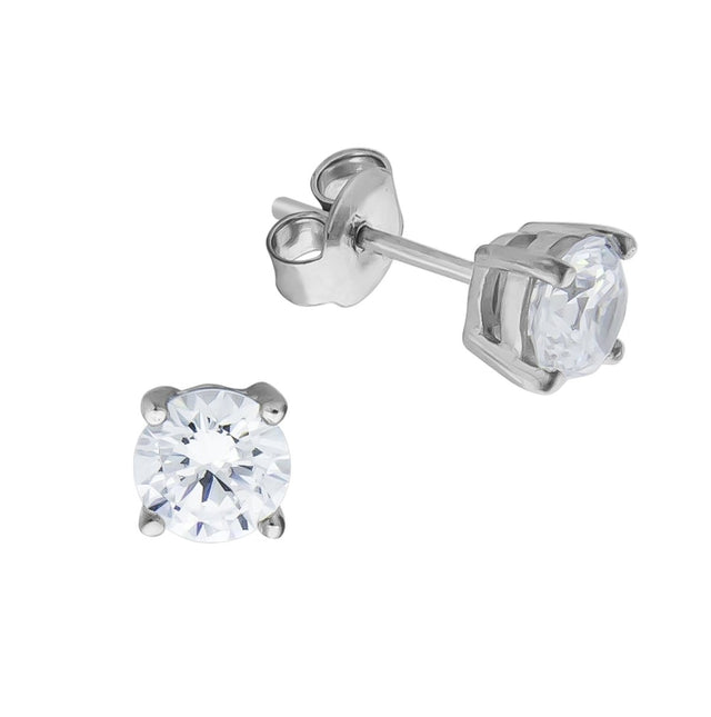 Ohrstecker Silber 925 rhodiniert Zirkonia - Avrum