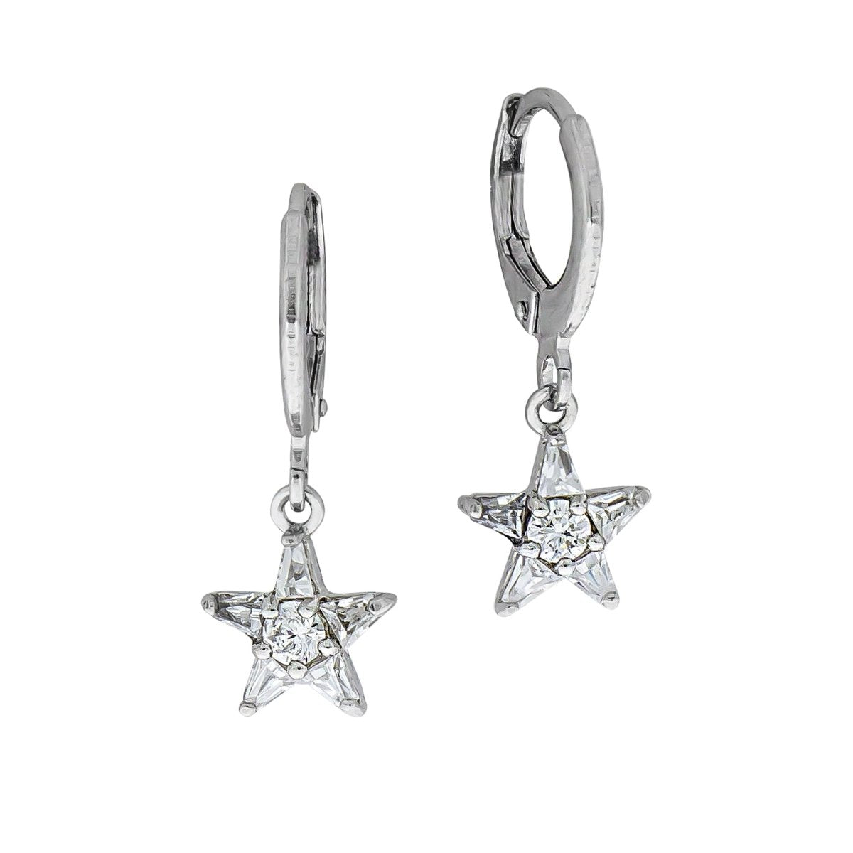 Ohrhänger Silber 925 Zirkonia weiß - Avrum