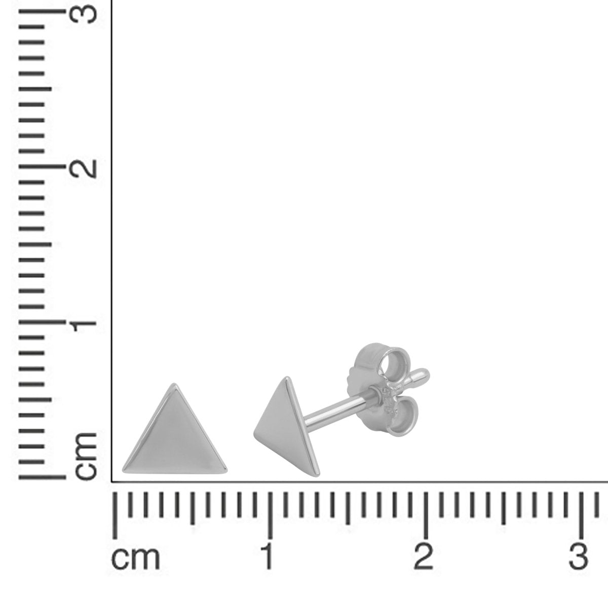 Ohrstecker 925 Silber rhodiniert - Avrum