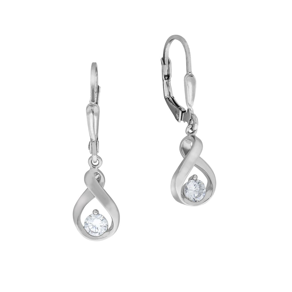Ohrhänger Silber 925 rhodiniert Zirkonia - Avrum