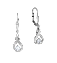 Ohrhänger Silber 925 rhodiniert Zirkonia - Avrum