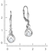 Ohrhänger Silber 925 rhodiniert Zirkonia - Avrum
