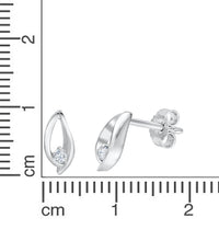 Ohrstecker Silber rhodiniert Zirkonia - Avrum