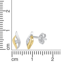 Ohrstecker Silber zweifarbig - Avrum