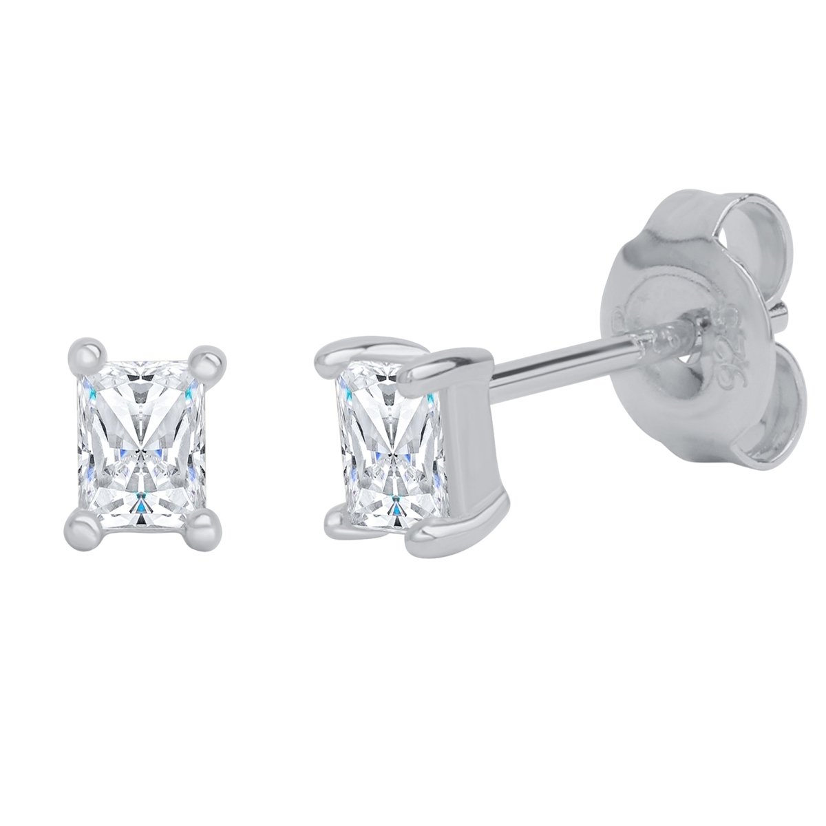 Ohrstecker 925 Silber rhodiniert - Avrum