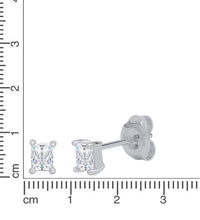 Ohrstecker 925 Silber rhodiniert - Avrum