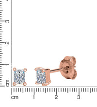 Ohrstecker 925 Silber rhodiniert - Avrum