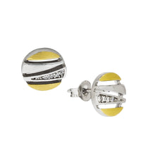 Ohrstecker 925 Silber zweifarbig Zirkonia - Avrum