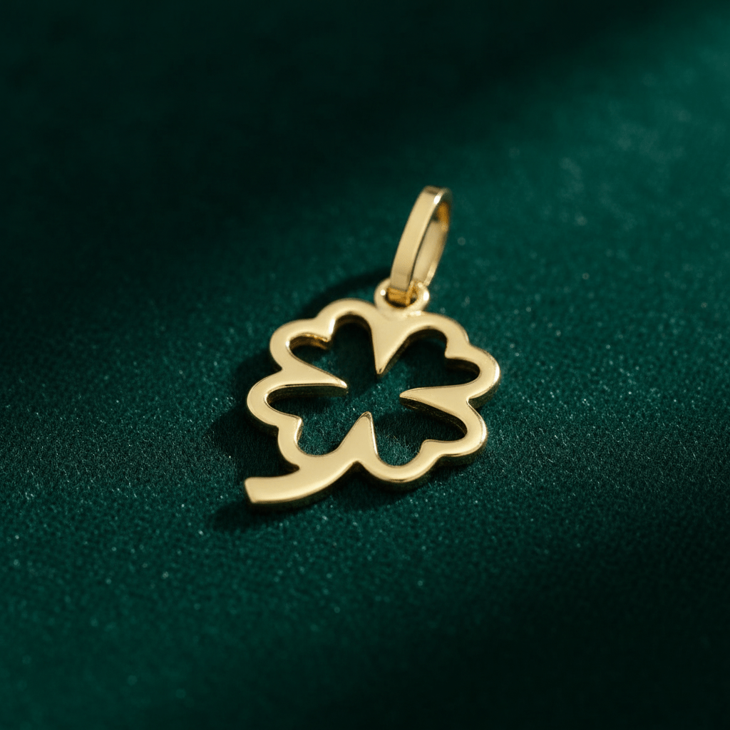 Anhänger 333 Gold Motiv Kleeblatt - Avrum