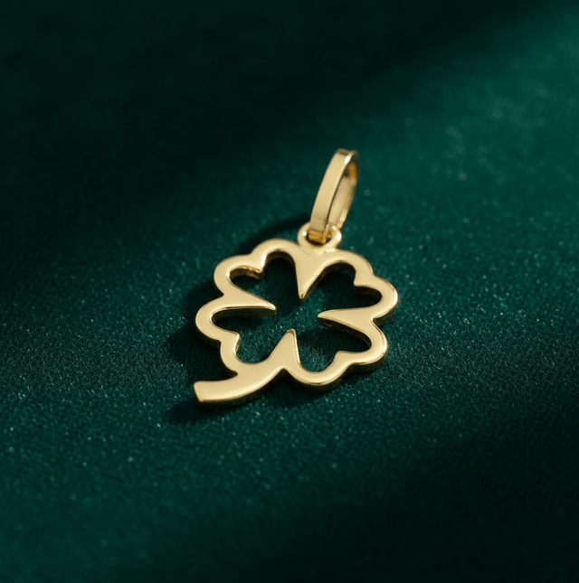 Anhänger 333 Gold Motiv Kleeblatt - Avrum