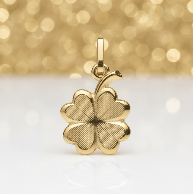 Anhänger 333 Gold Motiv Kleeblatt - Avrum