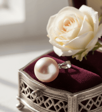 Anhänger 925 Silber Süßwasserzuchtperle Weiß - Avrum