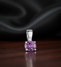 Anhänger 925 - Sterling Silber rhodiniert Amethyst Amethyst - Avrum
