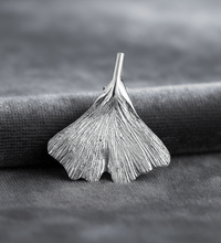 Anhänger 925 Sterling Silber rhodiniert Gingko - Avrum