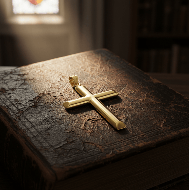 Anhänger Gold Motiv Kreuz 585 - Avrum