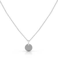 Anhänger mit Kette 925 Silber rhodiniert 12mm - Avrum