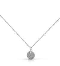 Anhänger mit Kette 925 Silber rhodiniert eismatt - Avrum