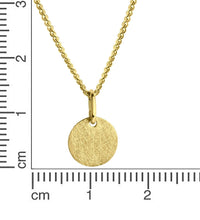 Anhänger mit Kette 925 Silber rhodiniert eismatt - Avrum