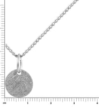 Anhänger mit Kette 925 Silber rhodiniert eismatt - Avrum
